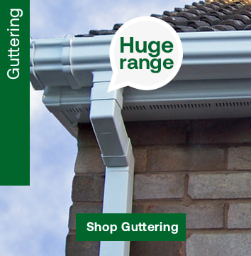 Venture offers a wide variety of colours and capacities of guttering and downpipes to meet your needs