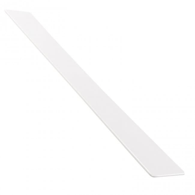 Brilliant White Square 50mm x 250mm End Cap (9mm or 16mm boards | Kestrel)