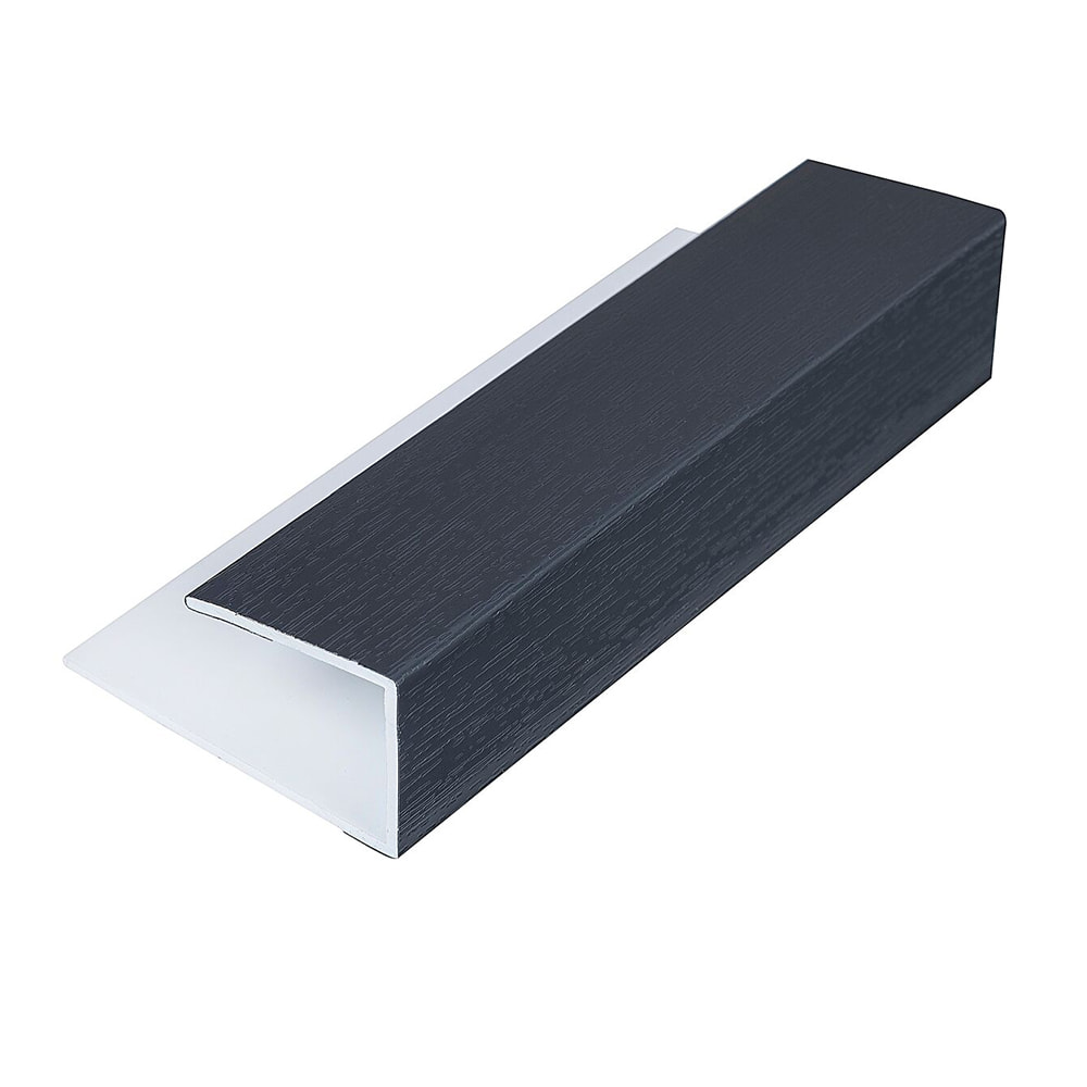 Anthracite Grey Woodgrain Cladding Universal Trim (5m | Kestrel)