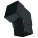 Black 65mm Square 112.5 Degree Offset Bend (Kayflow)