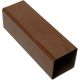 Brown 65mm Square Downpipe (2.5m | Kayflow)