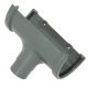 Anthracite Grey 114mm Deep Gutter to 68mm Round Downpipe Running Outlet (Kayflow)