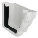White 120mm Ogee Right Hand External Stopend (Kayflow)