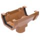 Caramel 117mm Square Gutter to 65mm Square or 68mm Round Downpipe Running Outlet (Kayflow)