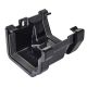 Black 117mm Square To Black Ogee Right Hand Gutter Adaptor (Kayflow)