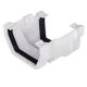 White 117mm Square To Ogee Gutter Adaptor (Kayflow)