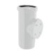 110mm White Straight Access Pipe (Single Socket)