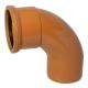 Terracotta 110mm Underground 90 Degree Single Socket Bend (Kayflow)