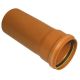 Terracotta 110mm Underground Single Socket Pipe (3m | Kayflow)