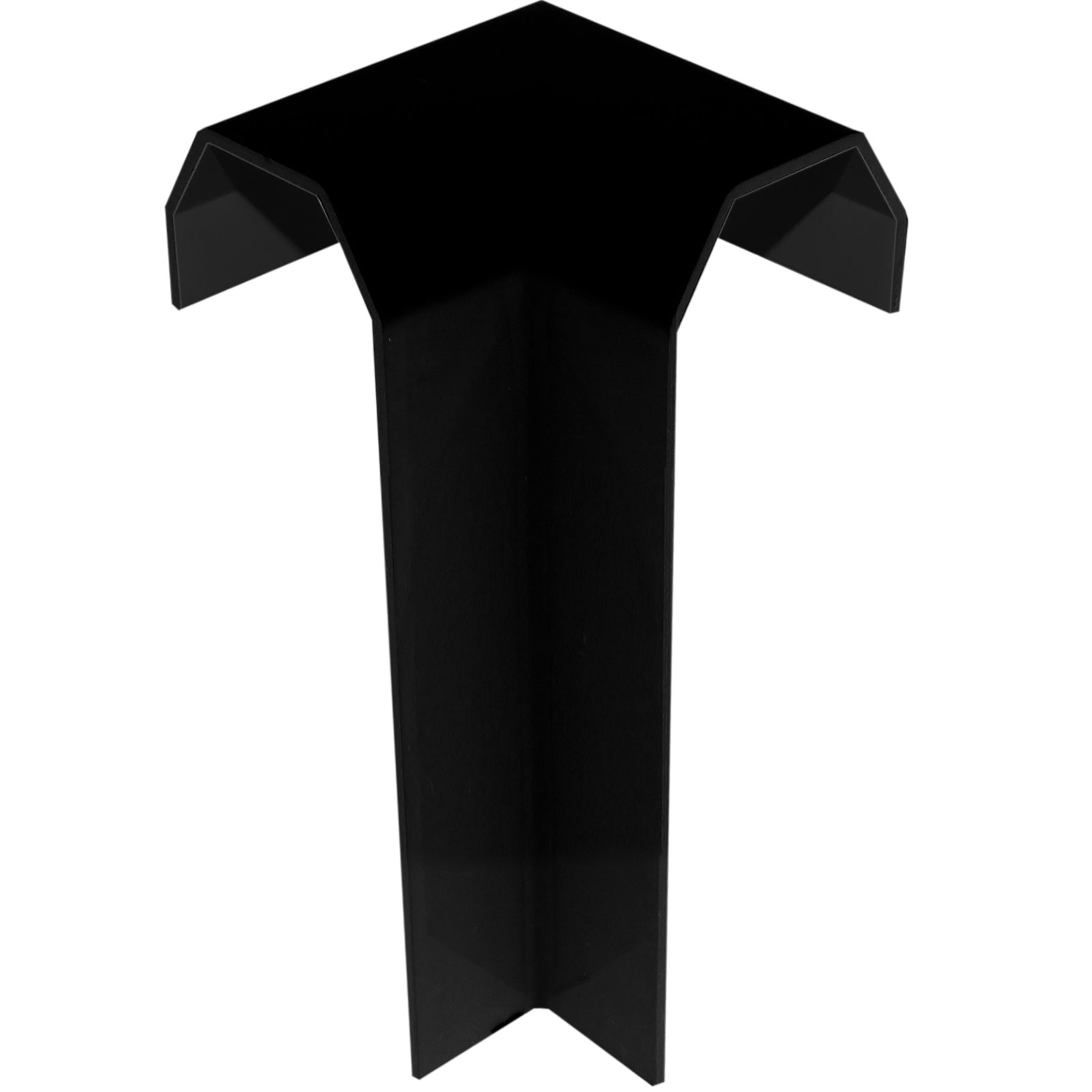 PVC Check Kerb Internal Corner (Black)