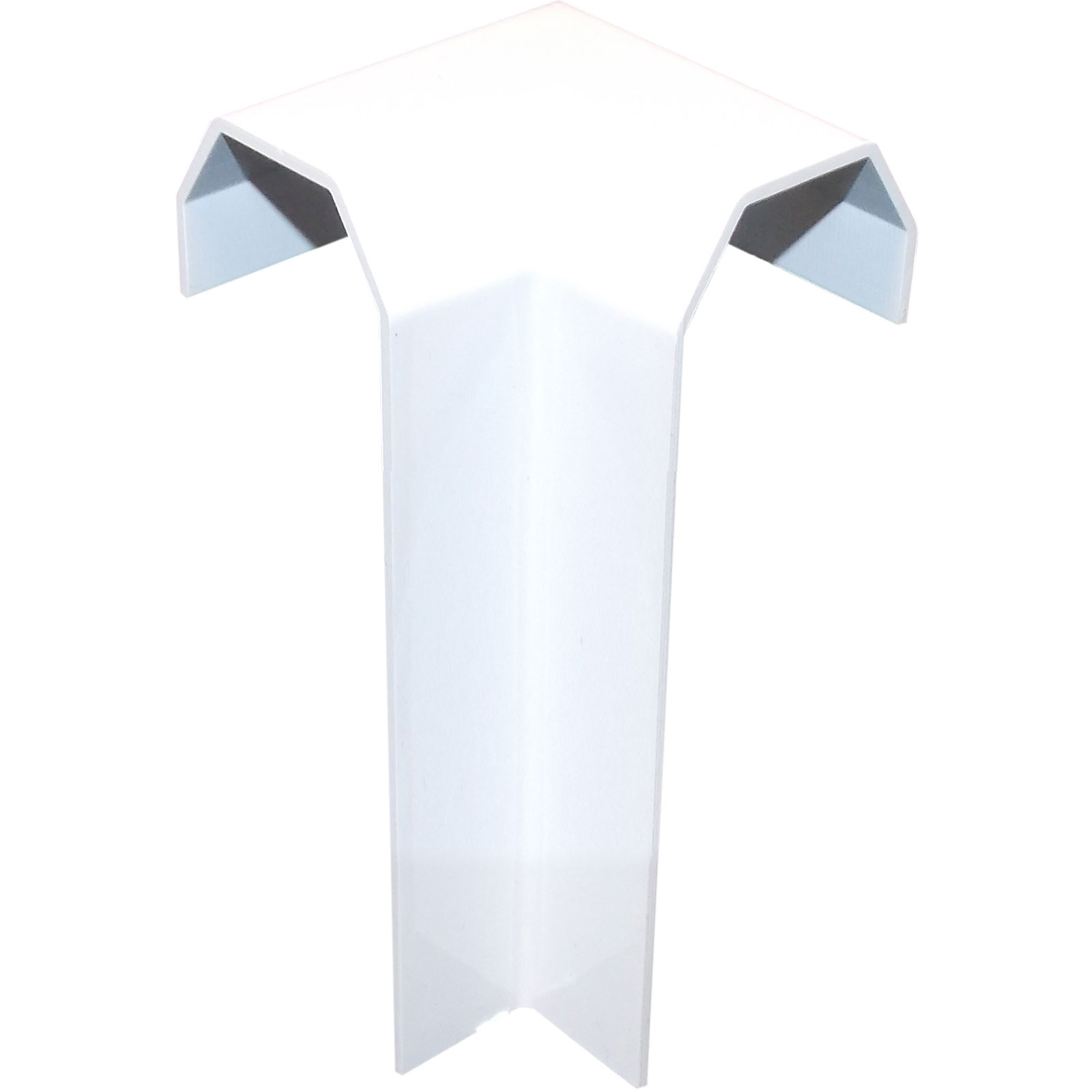 PVC Check Kerb Internal Corner (White)