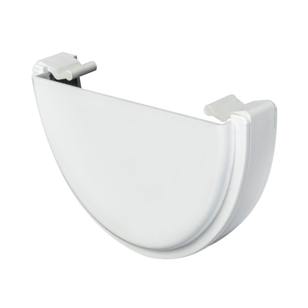 White 114mm Deep External Stopend