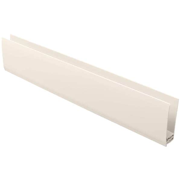Cream two part top edge trim for Kavex external cladding (5m | Kestrel)
