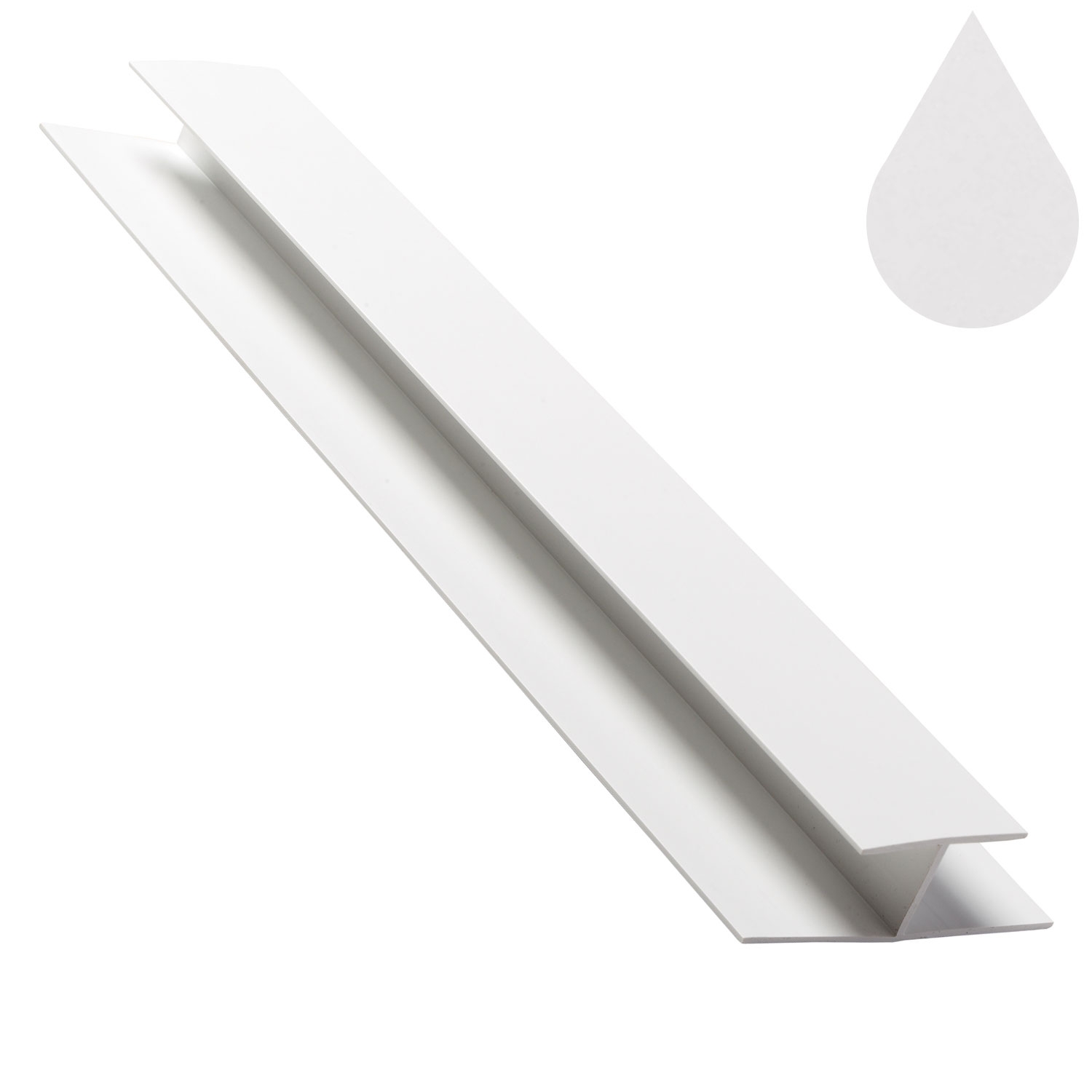Brilliant White Cover Joint / H Trim (5m | Kestrel)