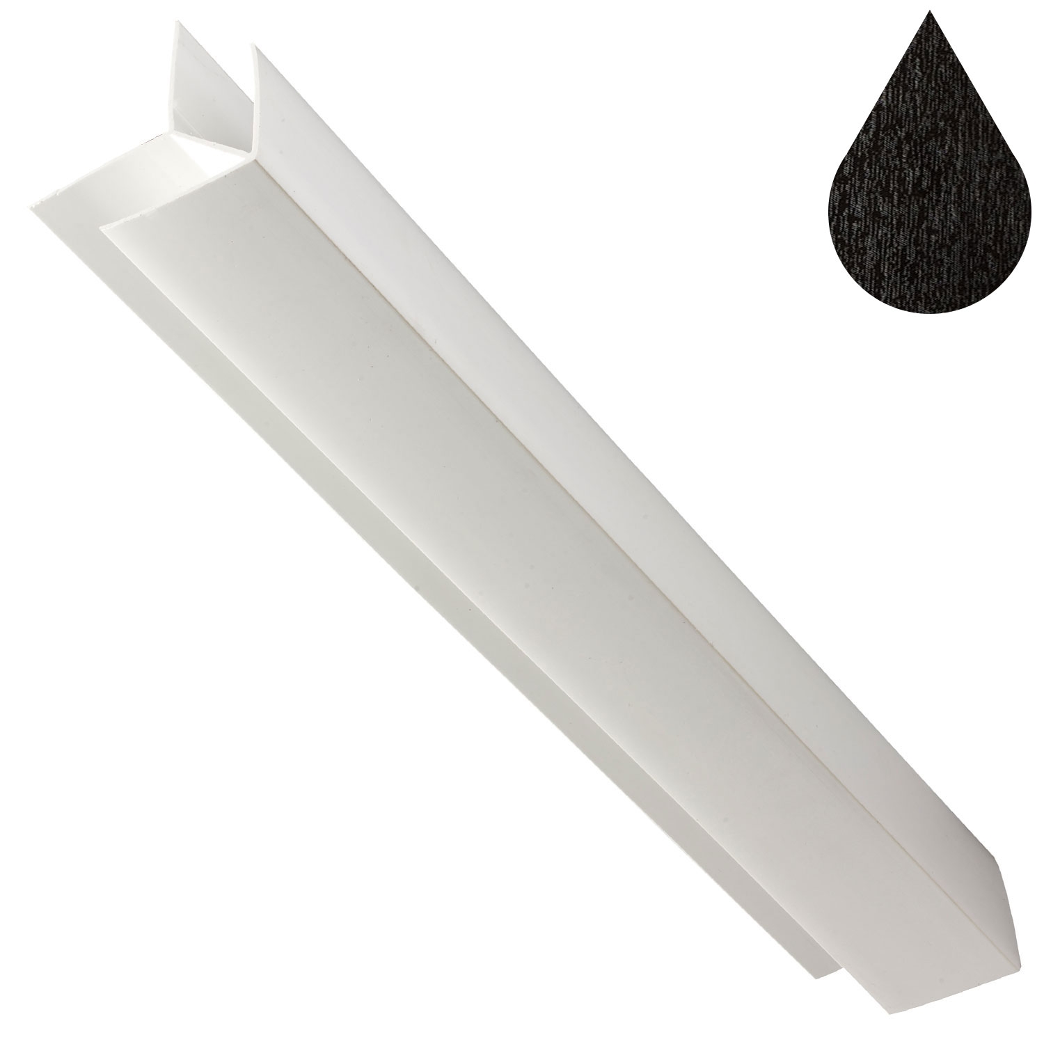 Black Ash Cladding External Corner Trim (5m | Kestrel)