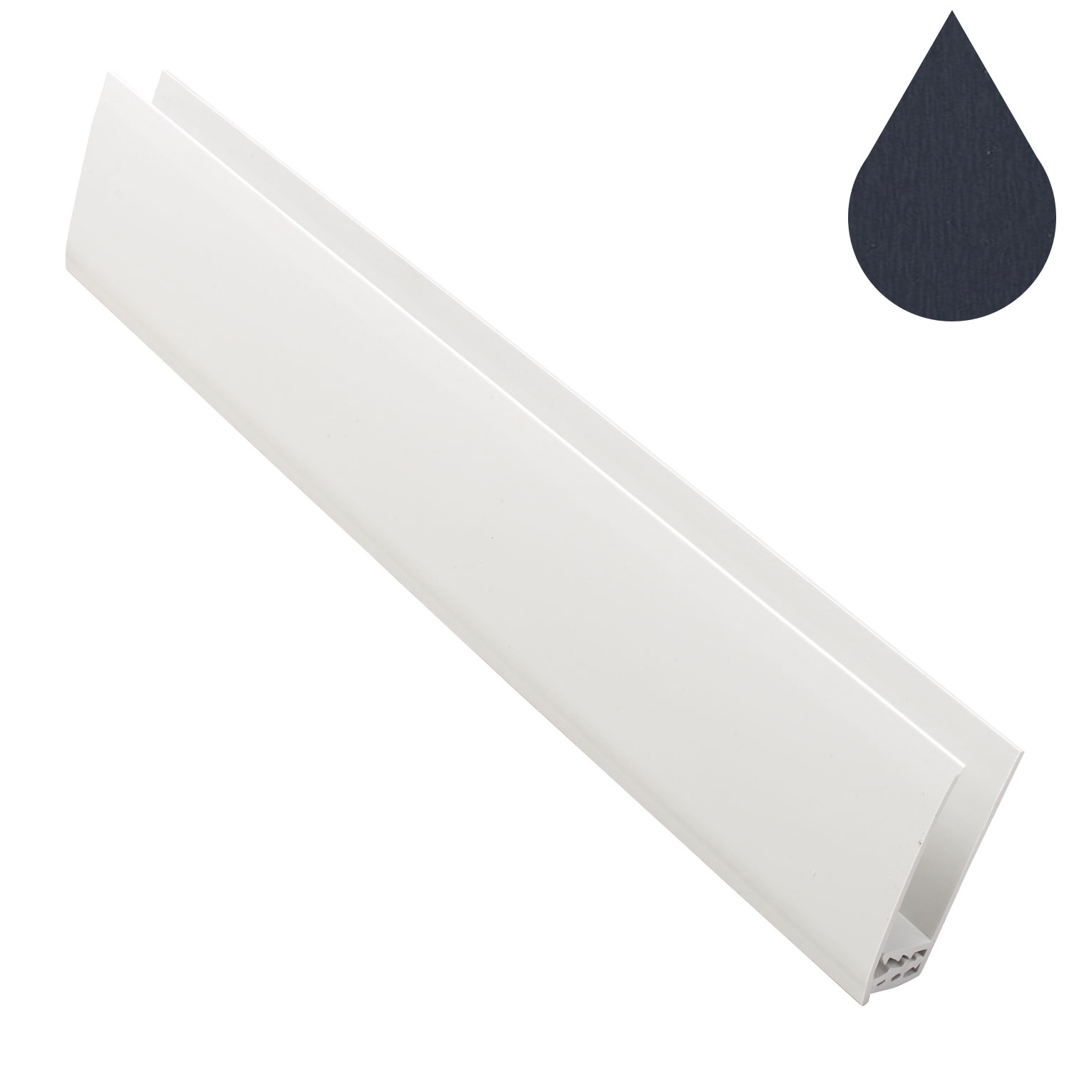 Anthracite Grey Woodgrain Cladding 2 Part Universal Trim (5m | Kestrel)