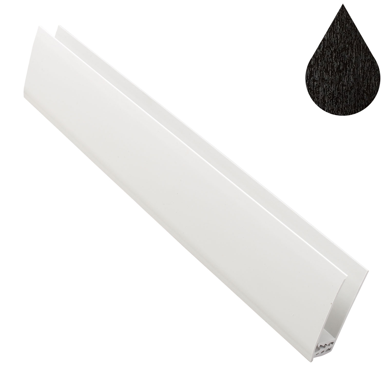 Black Ash Cladding 2 Part Universal Trim (5m | Kestrel)
