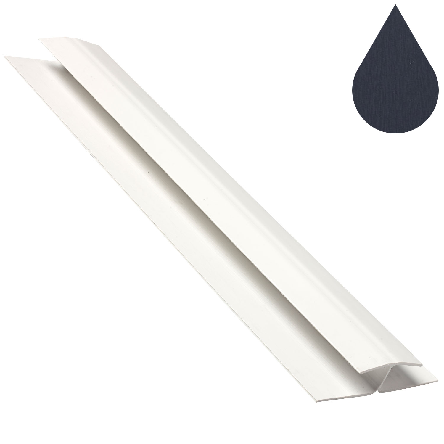 Anthracite Grey Woodgrain Flat Panel Joiner 5m (9mm boards | Kestrel)