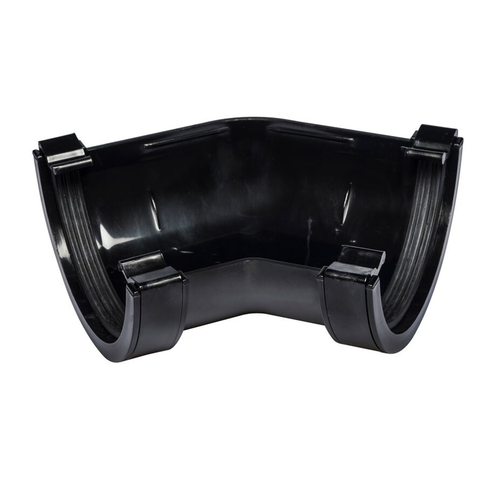 Black 112mm Half Round 135 Degree Angle (Kayflow)