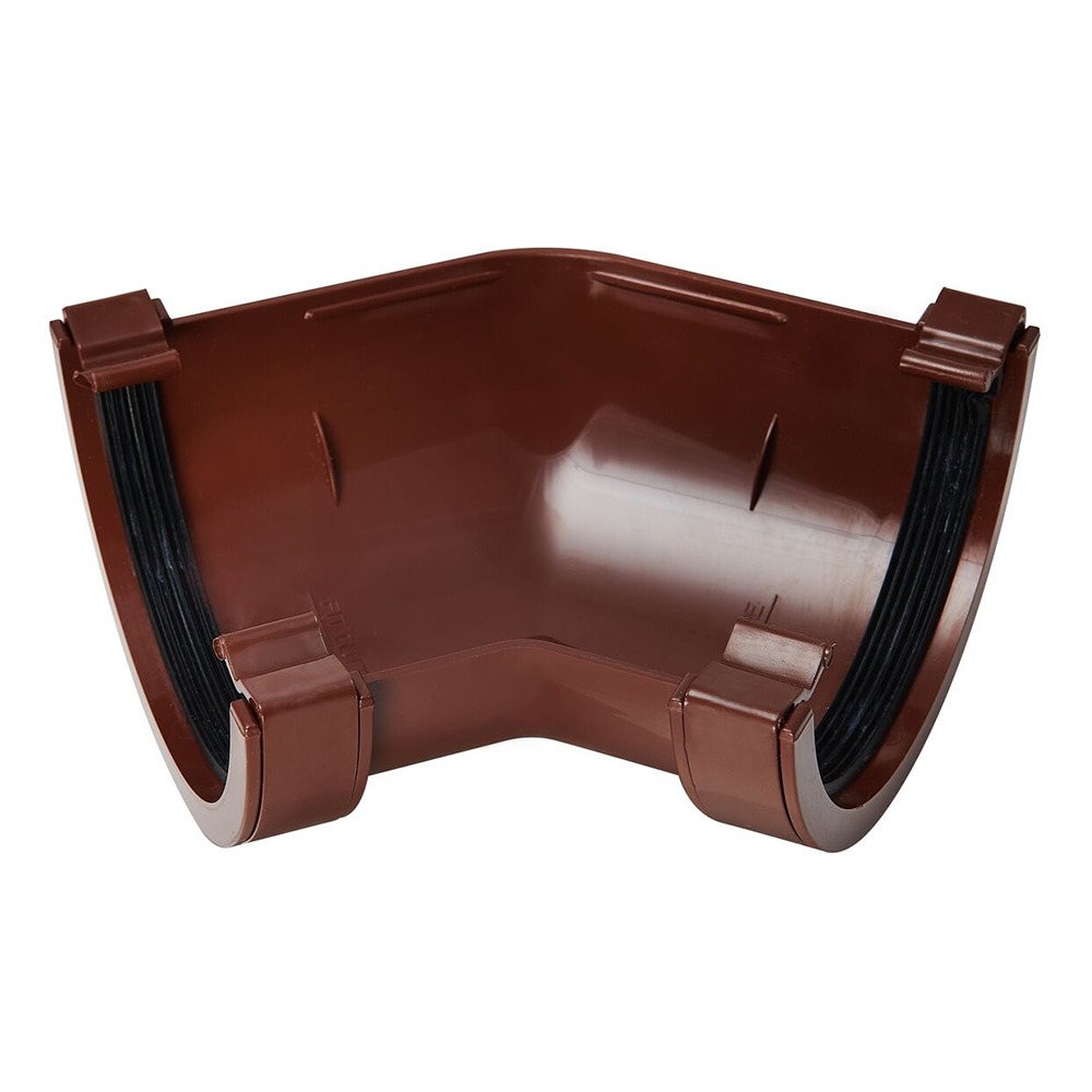 Brown 112mm Half Round 135 Degree Angle (Kayflow)