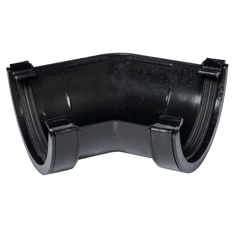 Cast Iron Effect 112mm Half Round 135 Degree Angle (Kayflow)