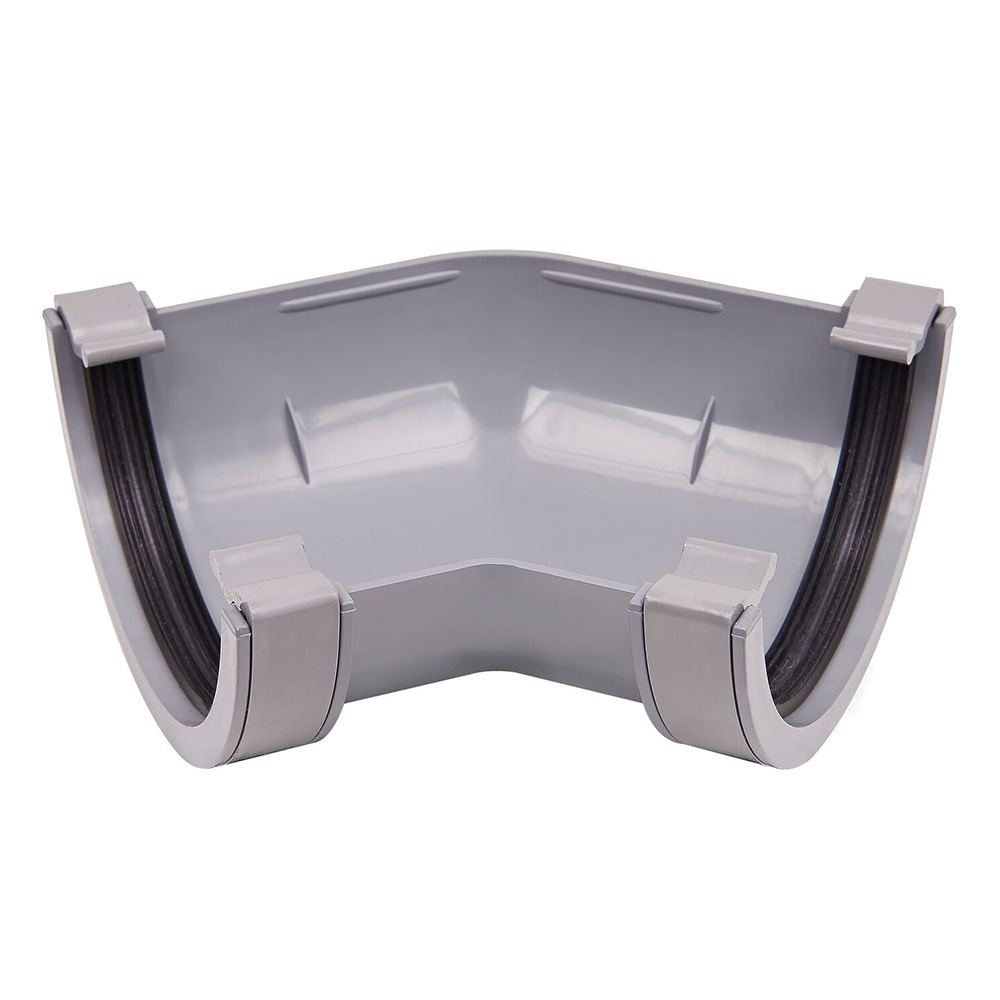 Grey 112mm Half Round 135 Degree Angle (Kayflow)