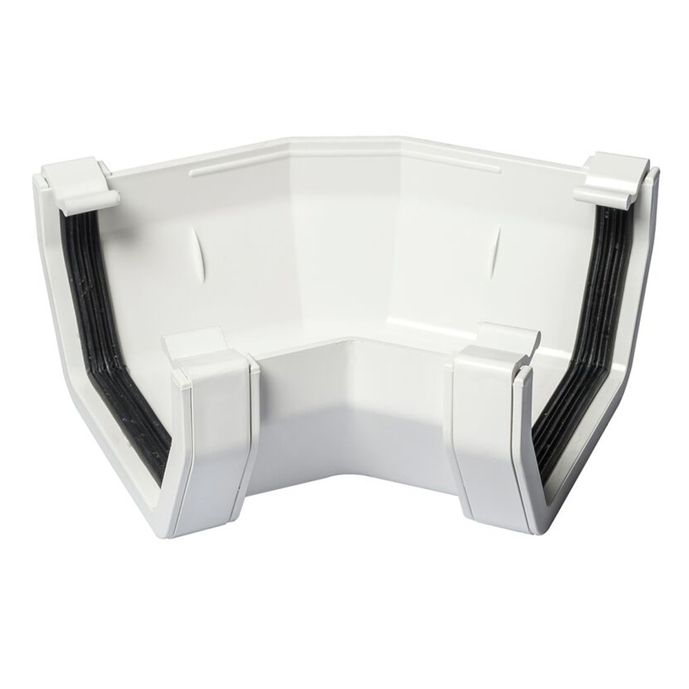 White 117mm Square 90 Degree Angle