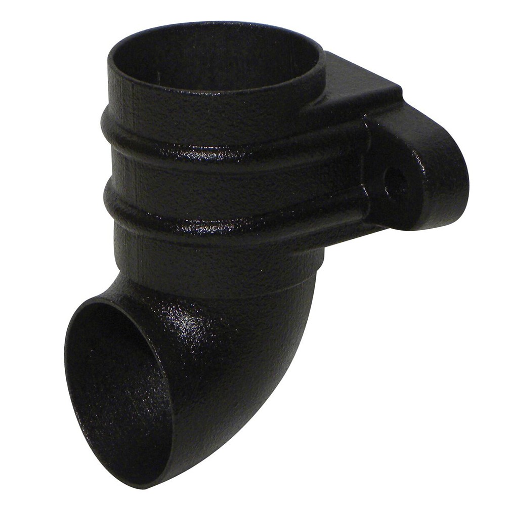 Cast Iron Effect 68mm Round Shoe with Fixing Lugs (Kayflow)