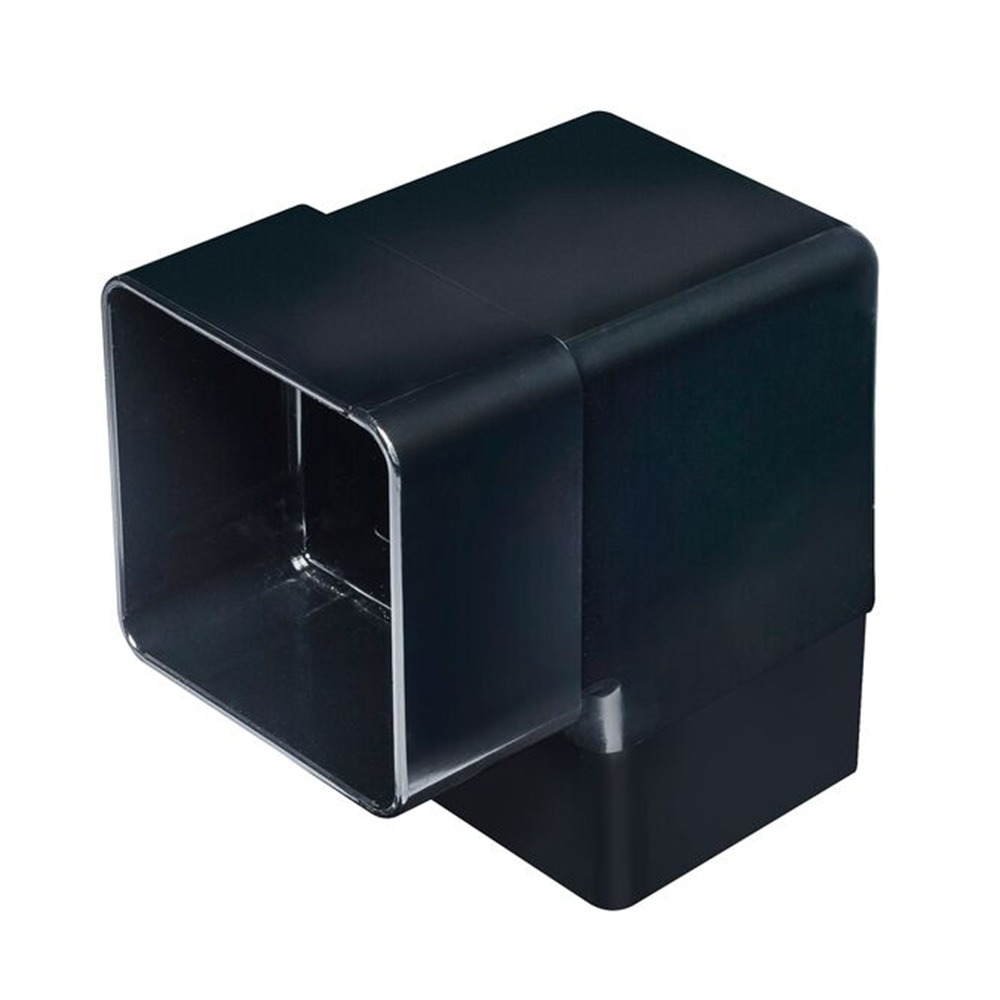 Black 65mm Square 92.5 Degree Offset Bend (Kayflow)