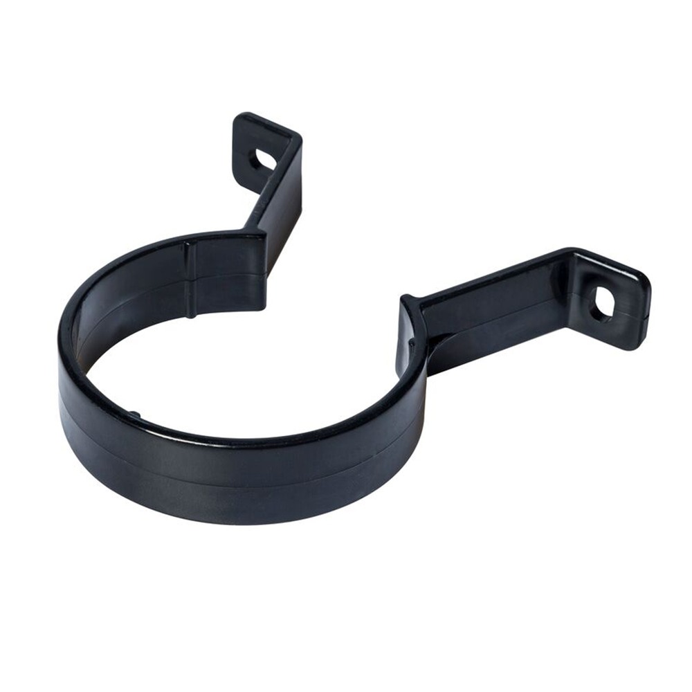 Black 68mm Round Downpipe Clip (Kayflow)