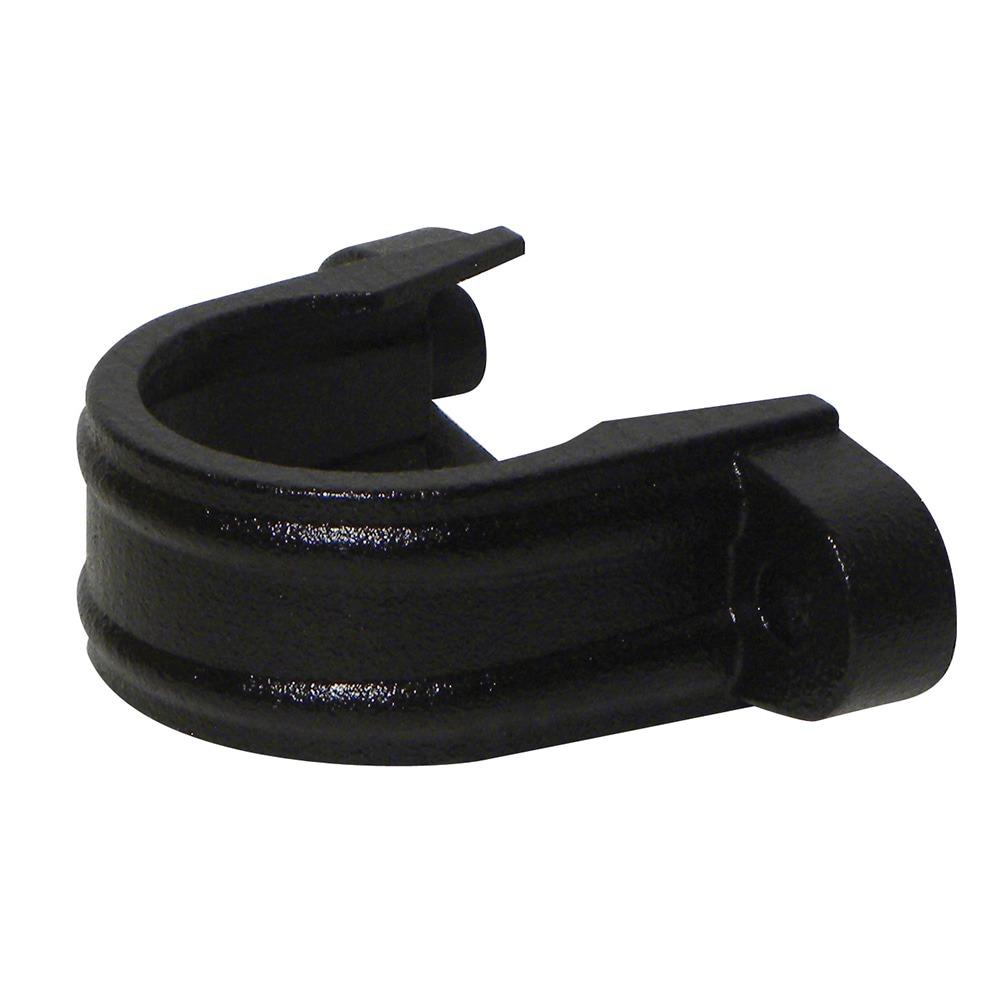 Cast Iron Effect 68mm Round Downpipe Clip with Fixing Lugs (Kayflow)