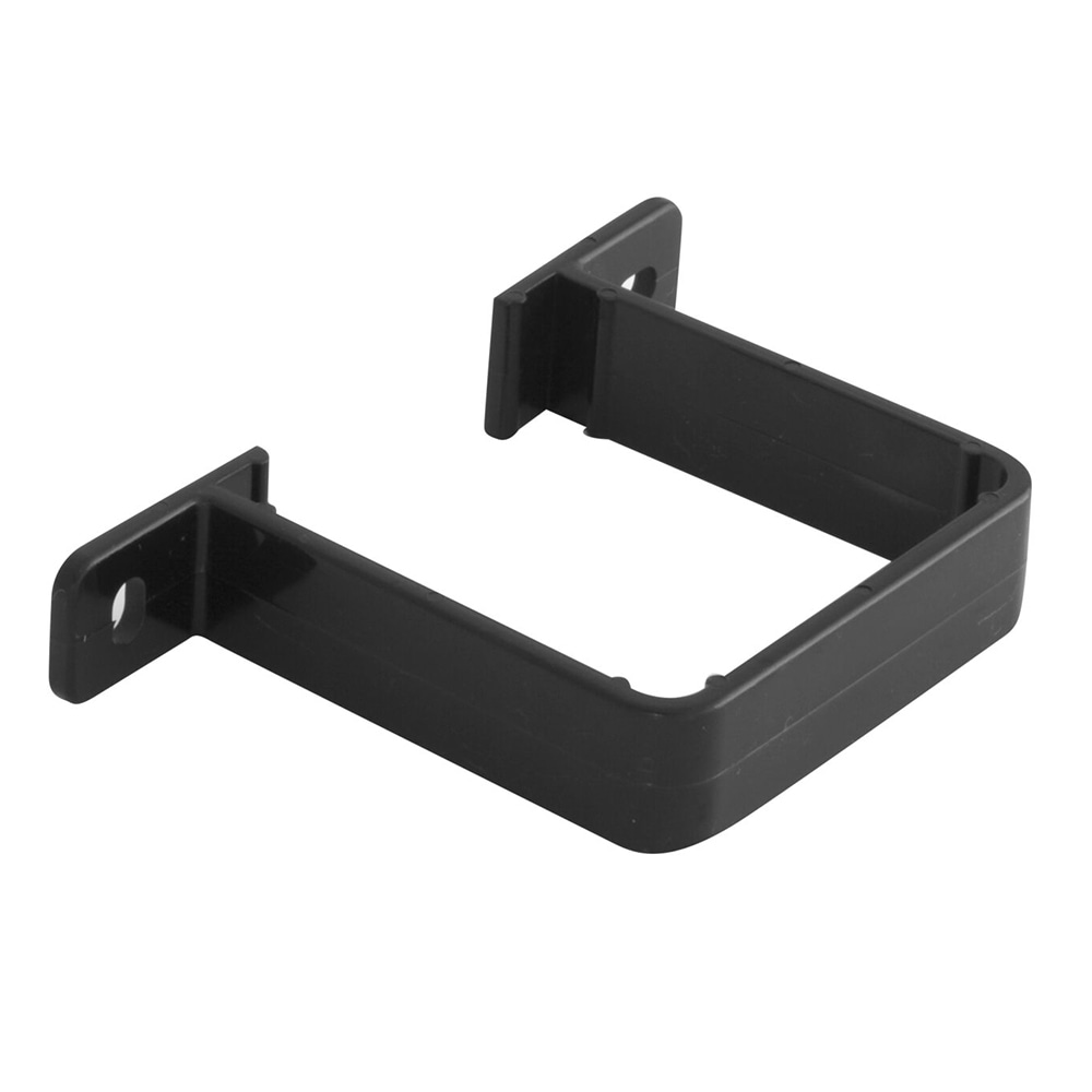 Black 65mm Square Flush Downpipe Clip (Kayflow)