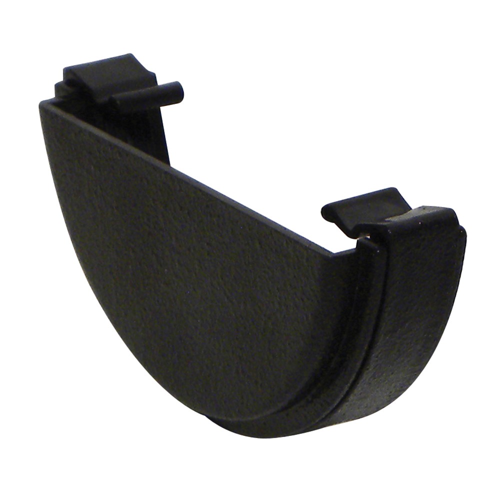 Cast Iron Effect 112mm Half Round External Stopend (Kayflow)