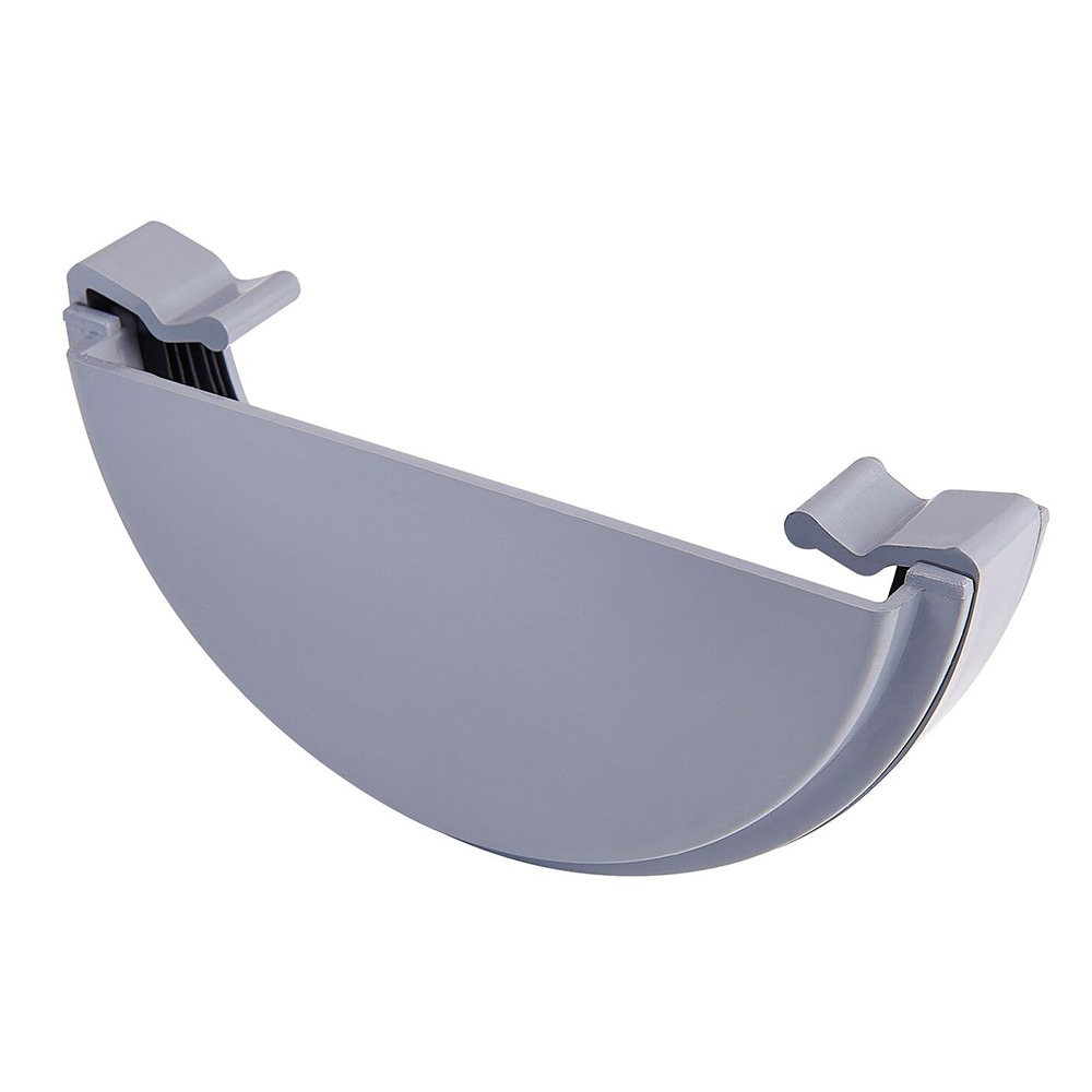 Grey 112mm Half Round External Stopend (Kayflow)