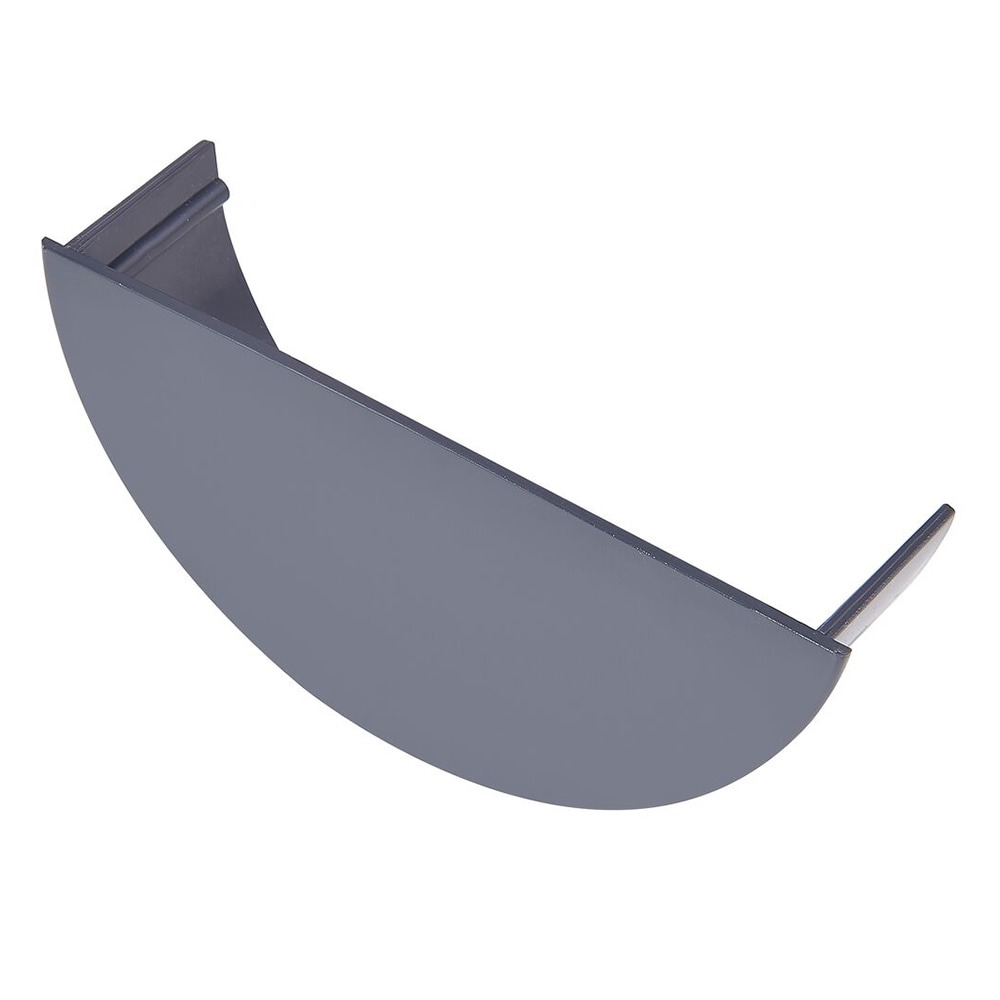Anthracite Grey 112mm Half Round Internal Stopend (Kayflow)