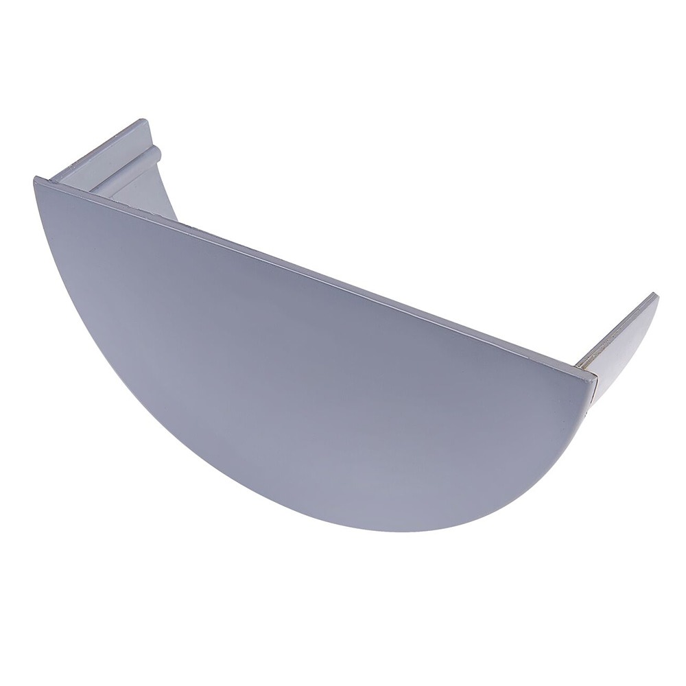 Grey 112mm Half Round Internal Stopend (Kayflow)