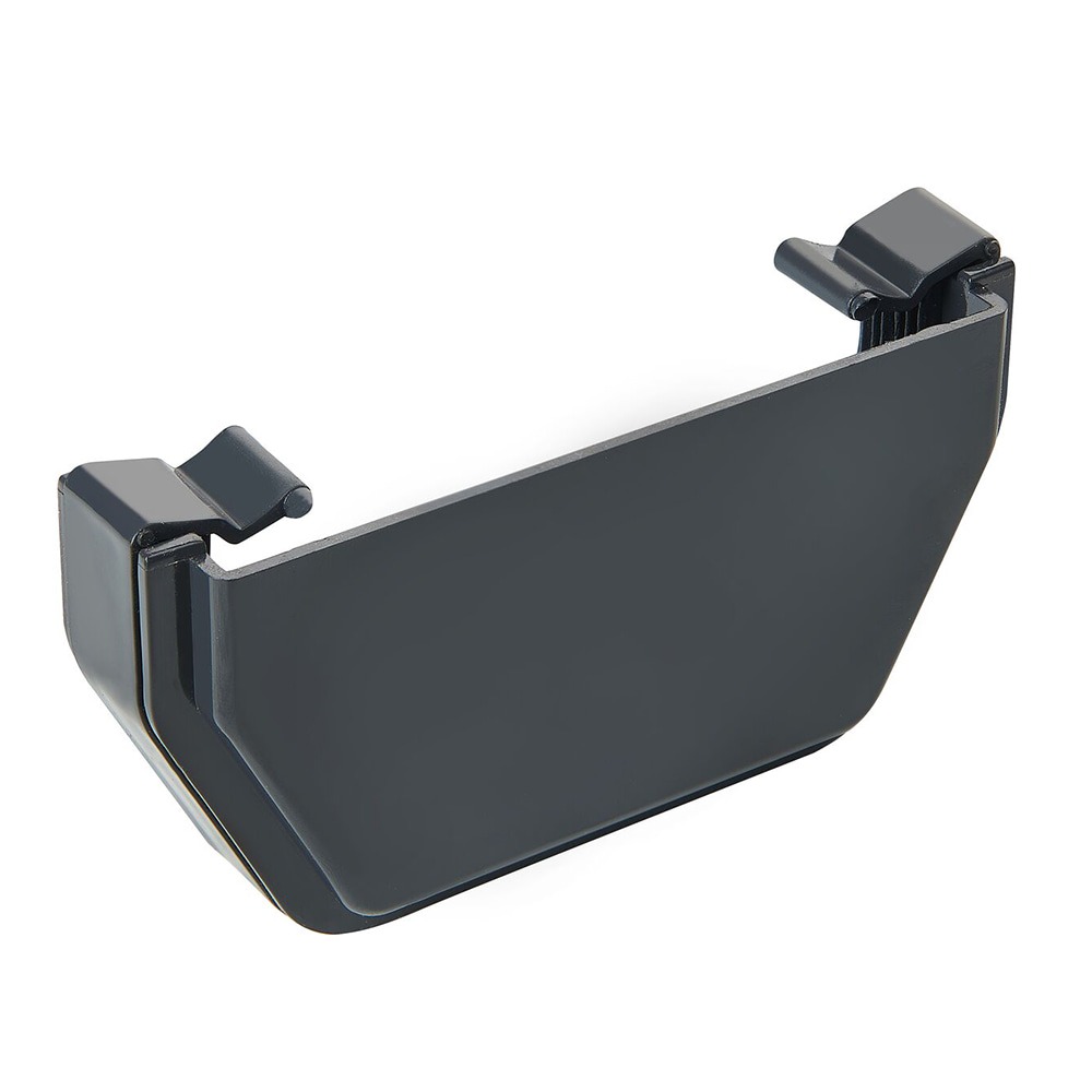 Anthracite Grey 117mm Square External Stopend (Kayflow)