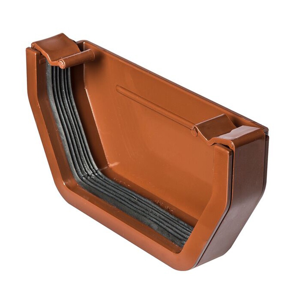 Brown 117mm Square External Stopend (Kayflow)