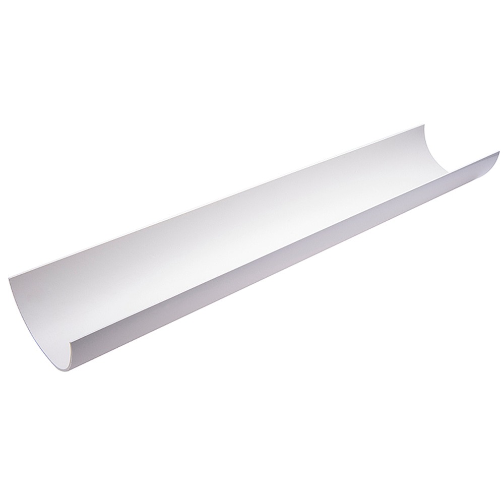 White 112mm Half Round Gutter (4m)