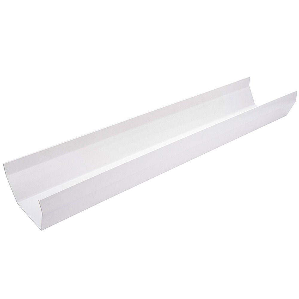 White 117mm Square Gutter (4m)