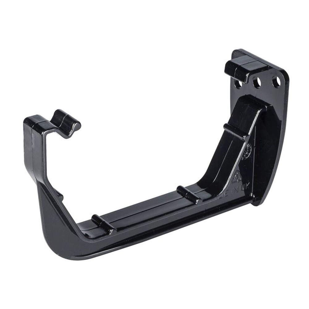 Black 117mm Square Gutter Fascia Bracket (Kayflow)