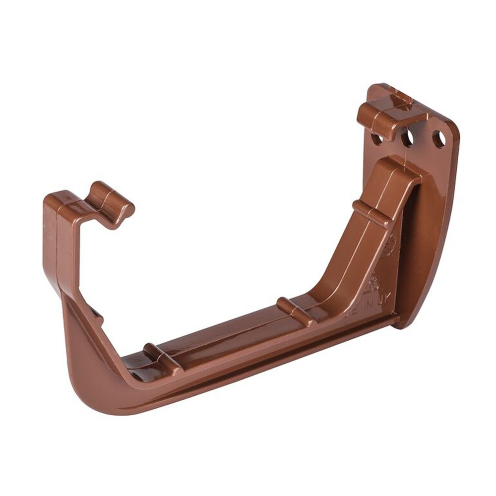 Brown 117mm Square Gutter Fascia Bracket (Kayflow)