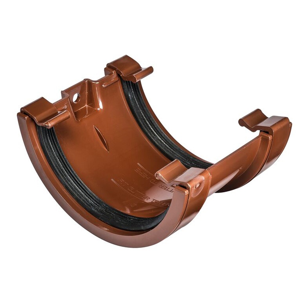 Brown 112mm Half Round Union Bracket (Kayflow)