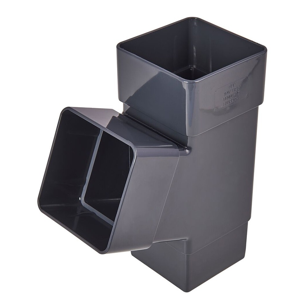 Anthracite Grey 65mm Square 67.5 Degree Branch (Kayflow)