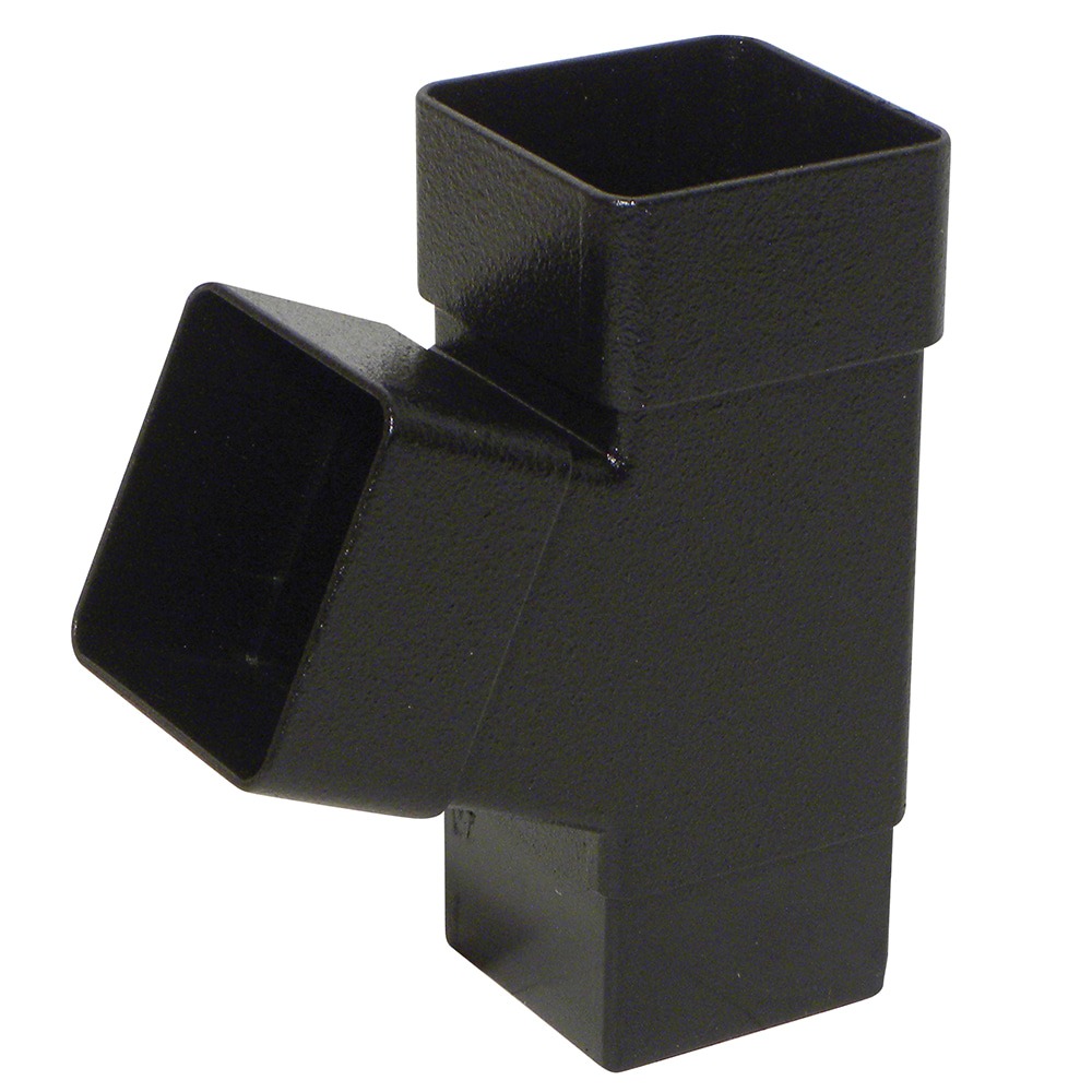 Cast Iron Effect 65mm Square 67.5 Degree Branch (Kayflow)