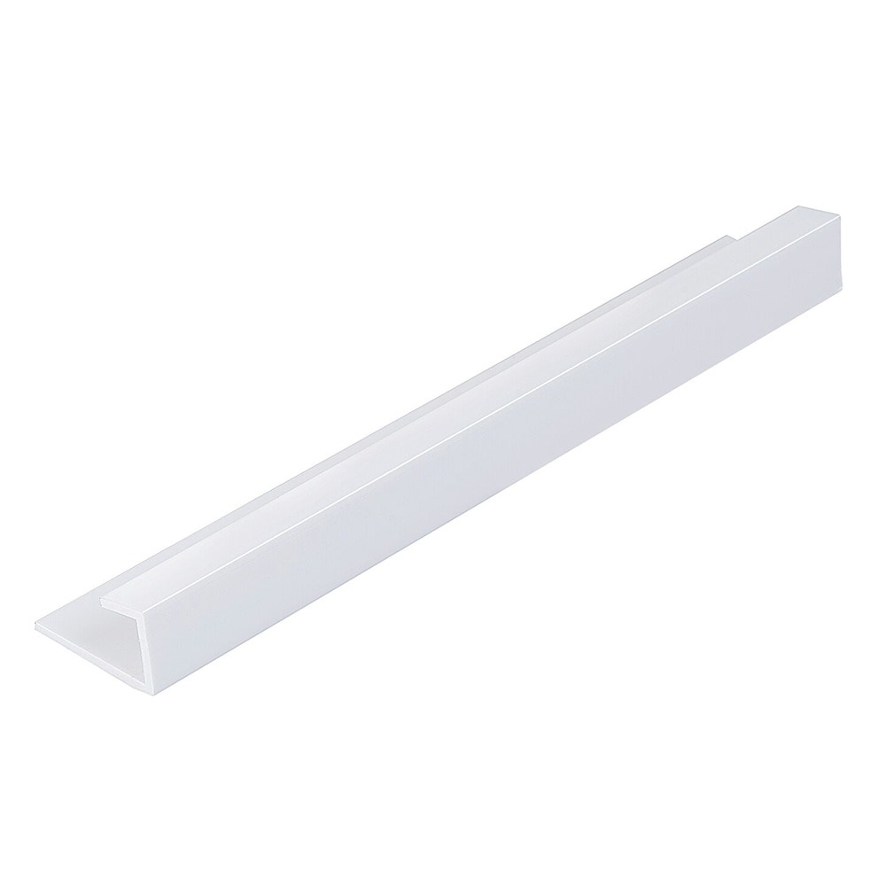White 10mm Shower Panel End Cap (2.4m)