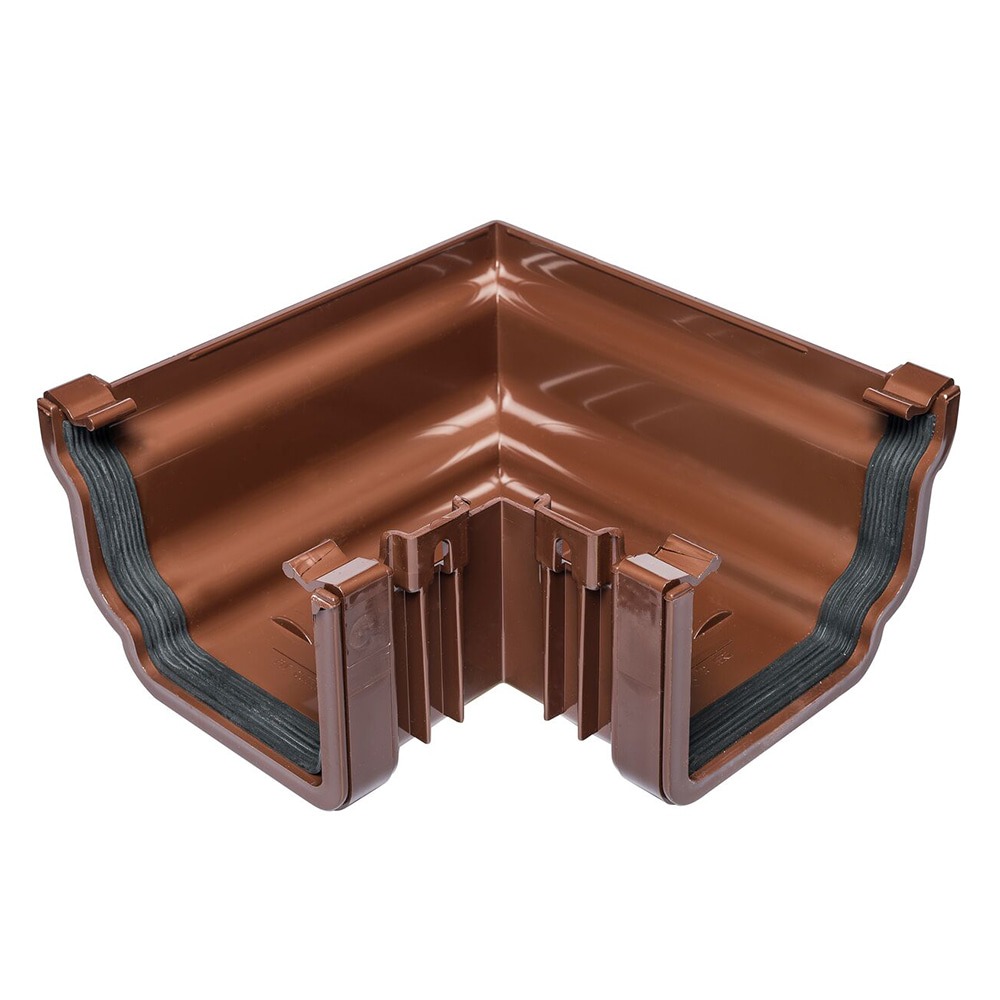 Brown 120mm Ogee 90 Degree External Angle (Kayflow)