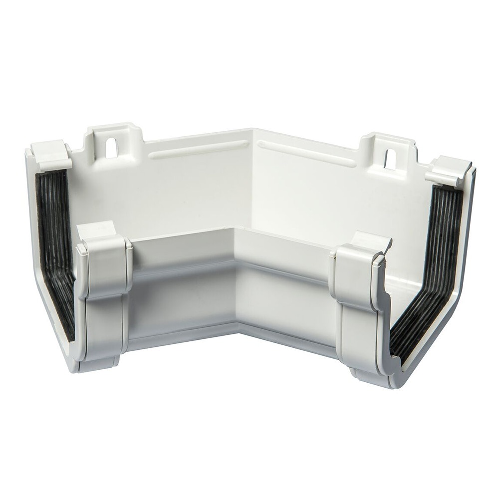 White 120mm Ogee 135 Degree Internal Angle (Kayflow)