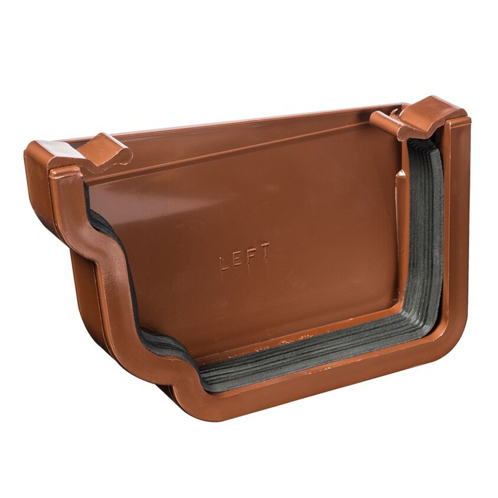 Brown 120mm Ogee Left Hand External Stopend (Kayflow)