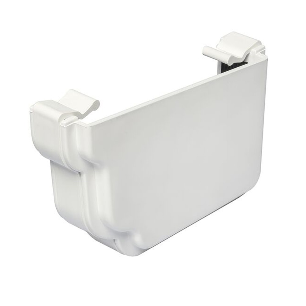 White 120mm Ogee Right Hand External Stopend (Kayflow)